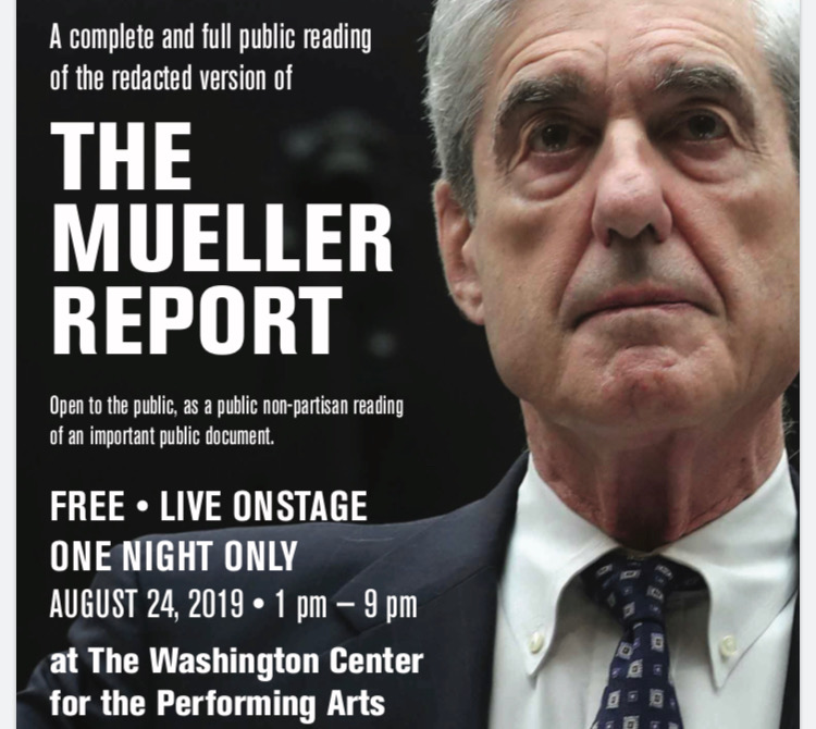 THE MUELLER REPORT – Live On Stage